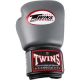 Twins Special BGVL-3 Serie Leren Bokshandschoenen Grijs 10oz