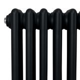 MonsterShop Traditioneel 3-kolom verticaal radiator - zwart - 1800x202 - 3-laags
