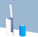 NCD E-Commerce Handel GmbH Brosse de toilette jetable, tige de nettoyage autoportante, têtes de remplacement, 1 brosse de toilette + 16 brosses bleues