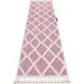 Le Tapis De Couloir Berbere Troik Rose - Pour La Cuisine, L'Antichambre, Le Couloir Pink 80x250 Cm