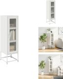 vidaXL Hoge Kast Wit 36x39x123 cm Koudgewalst Staal