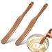 Spatule en bois - 2 pièces de 30 cm - Pour cuisiner et servir