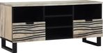 vidaXL meuble TV 100 x 33 x 46 cm blanc bois de placage