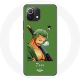 Maniacase Hoesje voor Xiaomi Mi 11 Lite One Piece Manga Zoro Zwaard
