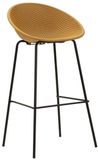 Mauro Ferretti Ibiza Mustard Bar Stool Set 2 Pcs 50×50×98 cm