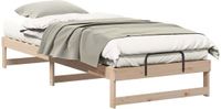 vidaXL Bedframe Massief Grenenhout Bruin 100 x 220 cm