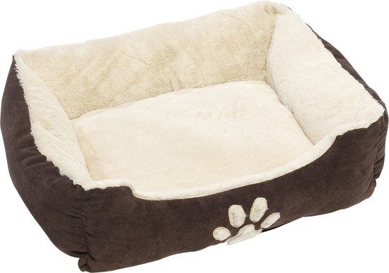 Petcomfort Donkerbruine hondenmand/hondenkussen 60 cm