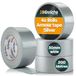 Hinrichs Ducttape zilver - 4 Rollen 50m x 50mm Textieltape - extra sterk Kleefband - waterdichte Gaffa Tape - brede Pantsertape grijs - Ducttape voor Binnen en Buiten