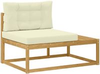 vidaXL Eindsofa met kussen Wit 115 x 83 x 73 cm Polyester
