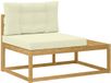 vidaXL Eindsofa met kussen Wit 115 x 83 x 73 cm Polyester