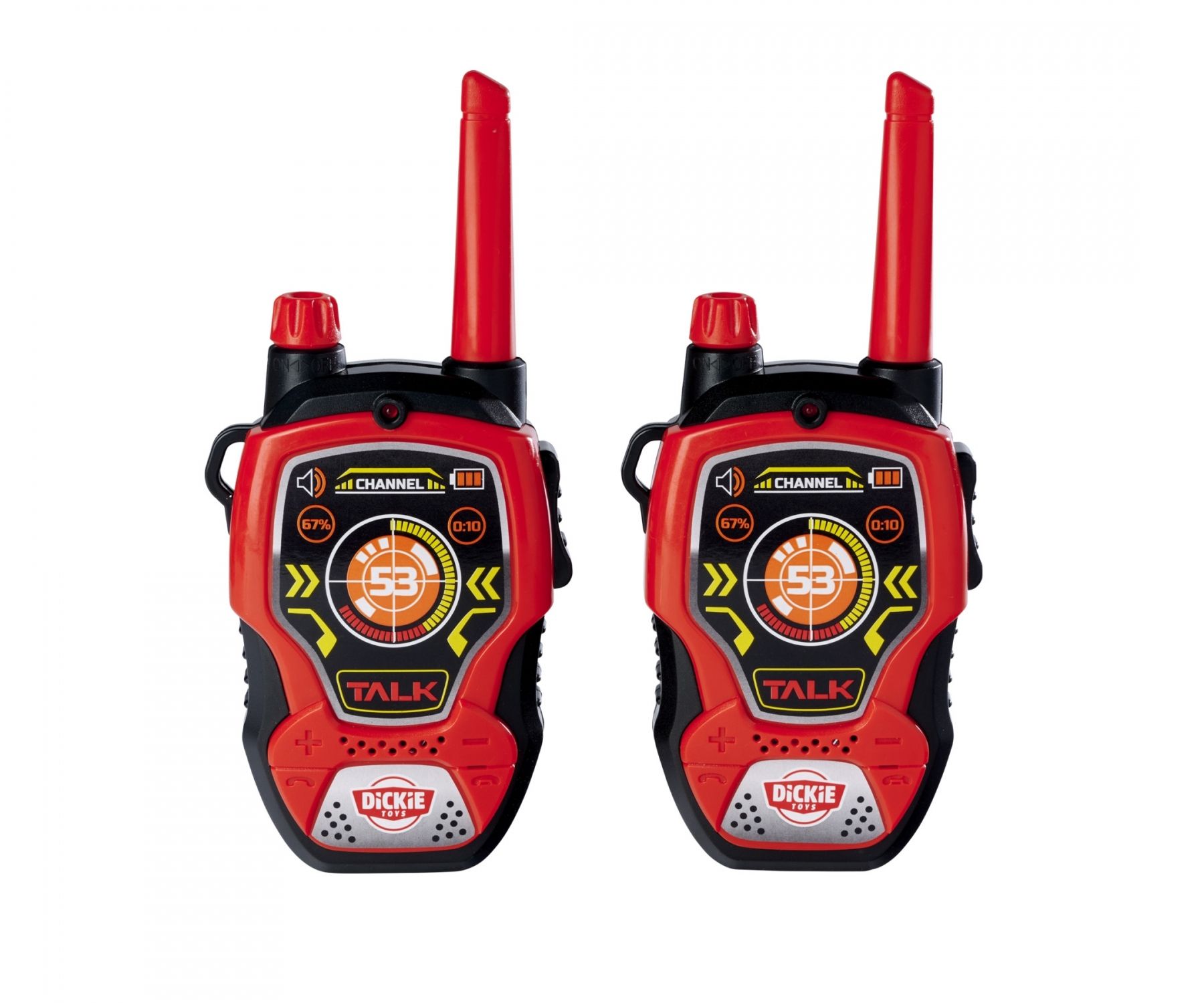 Dickie Toys Walkie Talkie Fun - Children's Walkie Talkie - Black/Red