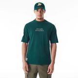 NEW ERA CAP S.A.S T-shirt Oakland Athletics MLB Tartan Infill Unisex S Donkergroen Katoen