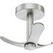 Häfele Crochet de vestiaire H3850 acier inoxydable brossé Crochet de plafond