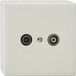 REV Ritter 0500440551 Standard UP/AP antennedoos TV/RF, wit