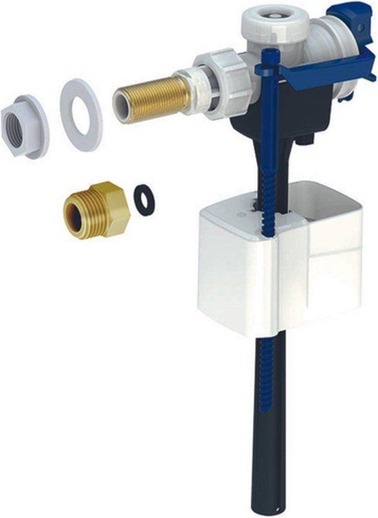 Geberit Vlotterkraan Type 333 - Messing - Zijaansluiting 3/8 en 1/2