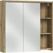 Vicco Badkamerspiegelkast Viola, Kasjmier/Artisanaal eiken, 80 x 75 cm