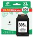 HP 305 XL Cartouches d'encre, 1x Noir + 1x Couleur, Pack Combiné