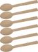 Non-branded BBQ/birthday/camping disposable cutlery - spoons - 108x - bamboo - 17 cm