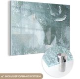 MuchoWow® Glass Painting 120x80 cm - Acrylic Glass Painting - Abstract Design - Photo on Glass
