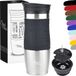 Milu Thermosbeker Koffie To Go - 370 ml - Zwart