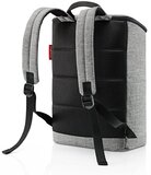 Reisenthel Overnighter-Backpack Rugzak M - 13L Twist Silver Grijs - 15.6 inch Laptopvak - Unisex