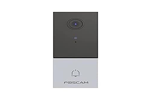 Foscam - VD1 - WiFi Smart Video bel - Bewegings- en geluidsherkenning - 4MP resolutie - Compatibel met Google Home en Amazon Alexa grijs