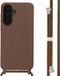 imoshion Étui en silicone avec cordon pour le Samsung Galaxy A56 - Marron