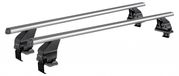 Menabo Omega | Support de coffre de toit pour Volkswagen - Touran I (1T) 2010-2015 - Aluminium - Longueur 130 cm - Capacité de charge 50 kg - Jeu de 2