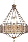 Feiss LED Kroonluchter | 4X E27 Max 60W | Dimbaar | British Bronze/Oxidized Bronze