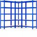Monzana Stellingkast – Set van 3 Hoek 180x90x40cm - Blauw