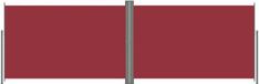 vidaXL Windscherm uittrekbaar 220x600 cm rood