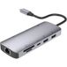Accsup USB-C Hub 9-in-1 Grijs