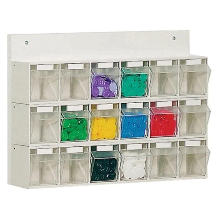 Lockweiler transparant magazijn met houten achterwand H 410 x B 600 cm