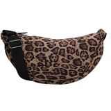 Beagles Calvia Crossbody Schoudertas - Puffer Heuptas - Festival Fanny Pack - Luipaard Beige