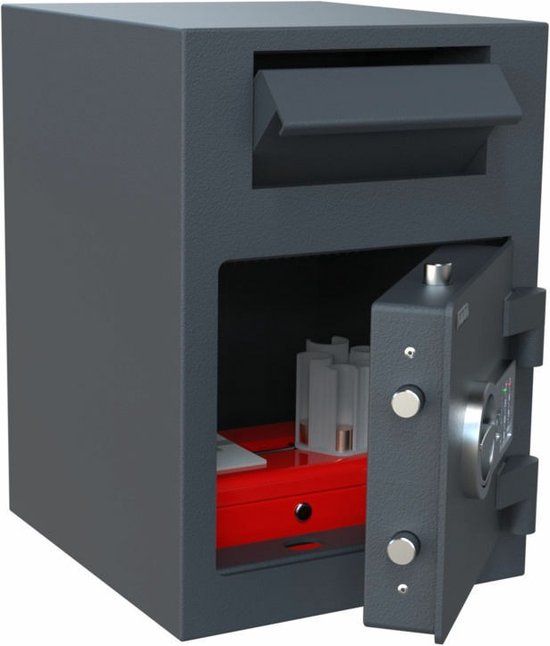 Salvus Monopoli 1 Elektronische kluis - Kassa- en afstortkluis - Grijs