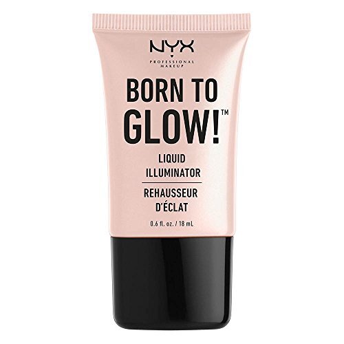 NYX Professional Makeup Born to Glow Liquid Illuminator, vloeibare glans make-up, highlighter, foundation base, veganistische formule, kleur: Sunam
