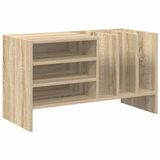 vidaXL Platenkast Sonoma Eiken 78,5 x 35 x 45 cm Bewerkt Hout