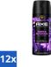 AXE 12 x Spray déodorant Purple Patchouli Parfum frais et épicé 150 ml