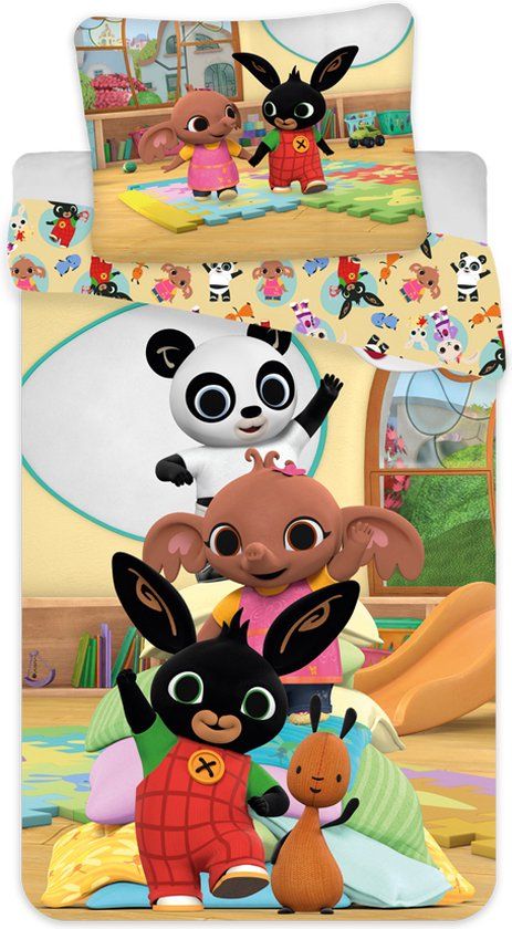 Bing & friends Dekbedovertrek all friends 140 x 200 cm - 70 x 90 cm
