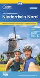 BVA ADFC Regionalkarte Niederrhein Nord, mit Knotenpunkten 1:75.000: mit Tagestourenvorschlägen, reiß- und wetterfest, E-Bike-geeignet, GPS-Tracks ... Kleve und Krefeld - mit NiederRheinroute: 737