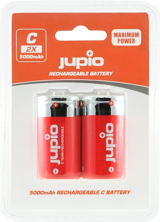 Jupio Rechargeable Batteries C 5000mAh 2 pcs