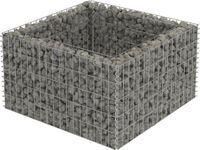 vidaXL Gabion plantenbak verhoogd 90x90x50 cm gegalvaniseerd staal