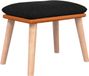vidaXL Voetenbank 45x29,5x35 cm stof en kunstleer zwart