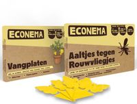Econema Voordeelpakket - Aaltjes tegen Rouwvliegjes 10m2 + 10 vangplakkers