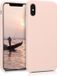 kwmobile telefoonhoesje Apple iPhone X - oudroze - siliconen hoesje