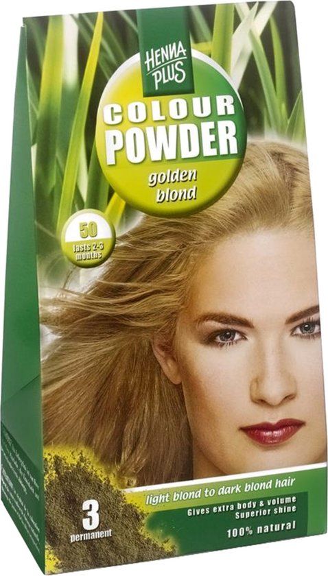 Hennaplus Colour Powder 50 Golden Blond - Haarverf