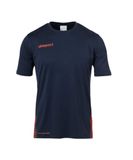 UHLSPORT Chemise fonctionnelle bleu marine / rouge