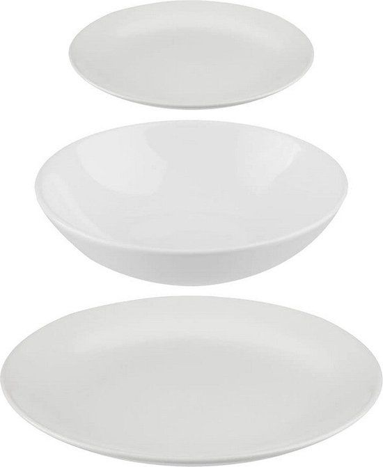Serviesset Secret de Gourmet Wit Keramisch 18 Onderdelen