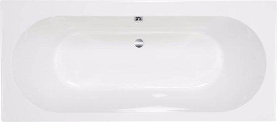 Saqu Space Inbouwbad 2-persoons 180x80cm Glans Wit Acryl