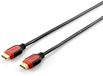 Equip HDMI 2.0 Cable - 1m - Black/Red